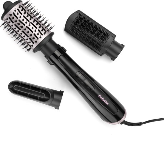 BaByliss Style Smooth 1000 AS128E Föhnborstel - Grote Volume Ovale Borstel - Multistyler opzetstukken voor Drogen, Krullen, Stylen - Krulborstel
