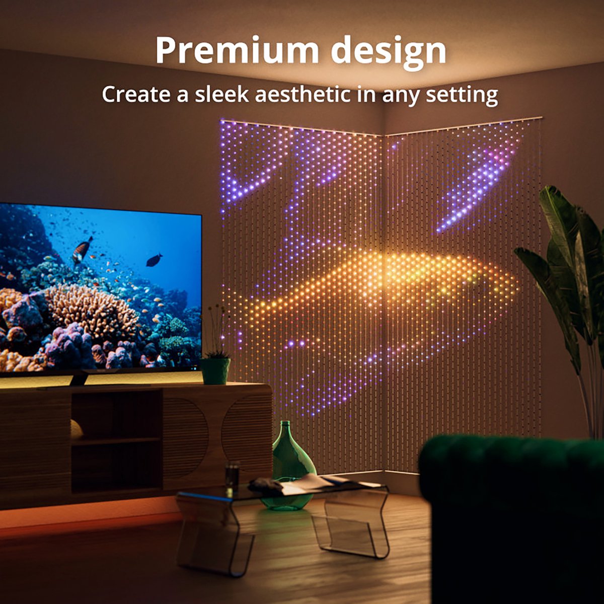 Twinkly Matrix RGB - 480 lamps (1x1m) Transparant – foto 6