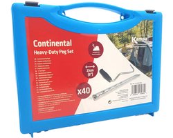 Kampa Tentharingen met koffer - 40 stuks - voor caravan en camper