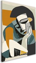 Portrait de femme - Peintures portrait - Peinture sur toile Main - Décoration murale moderne - Toile - Accessoires de maison toile 40x60 cm