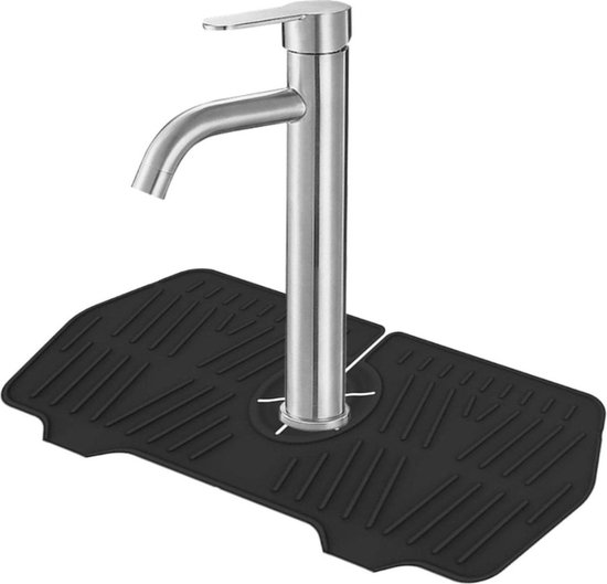 Tapis de drainage derrière le robinet – Tapis collecteur Water en Siliconen durable | Tapis collecteur Water d'évier à vidange rapide derrière le robinet, tapis de séchage en Siliconen pour Cuisine, salle de bain (3 couleurs)