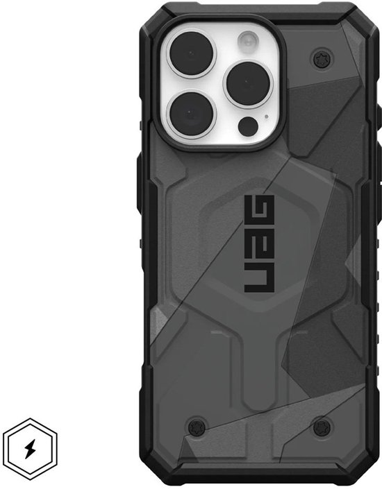 Urban Armor Gear Pathfinder adapté à Apple iPhone 16 Pro | Cas de couverture arrière | Compatible avec MagSafe | Gros boutons | Géo