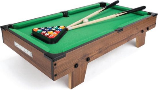 Foto: Mini pooltafel voor thuis inklapbaar snookertafel voor volwassenen kinderen compact draagbaar design incl ballen keuen krijt driehoek complete set