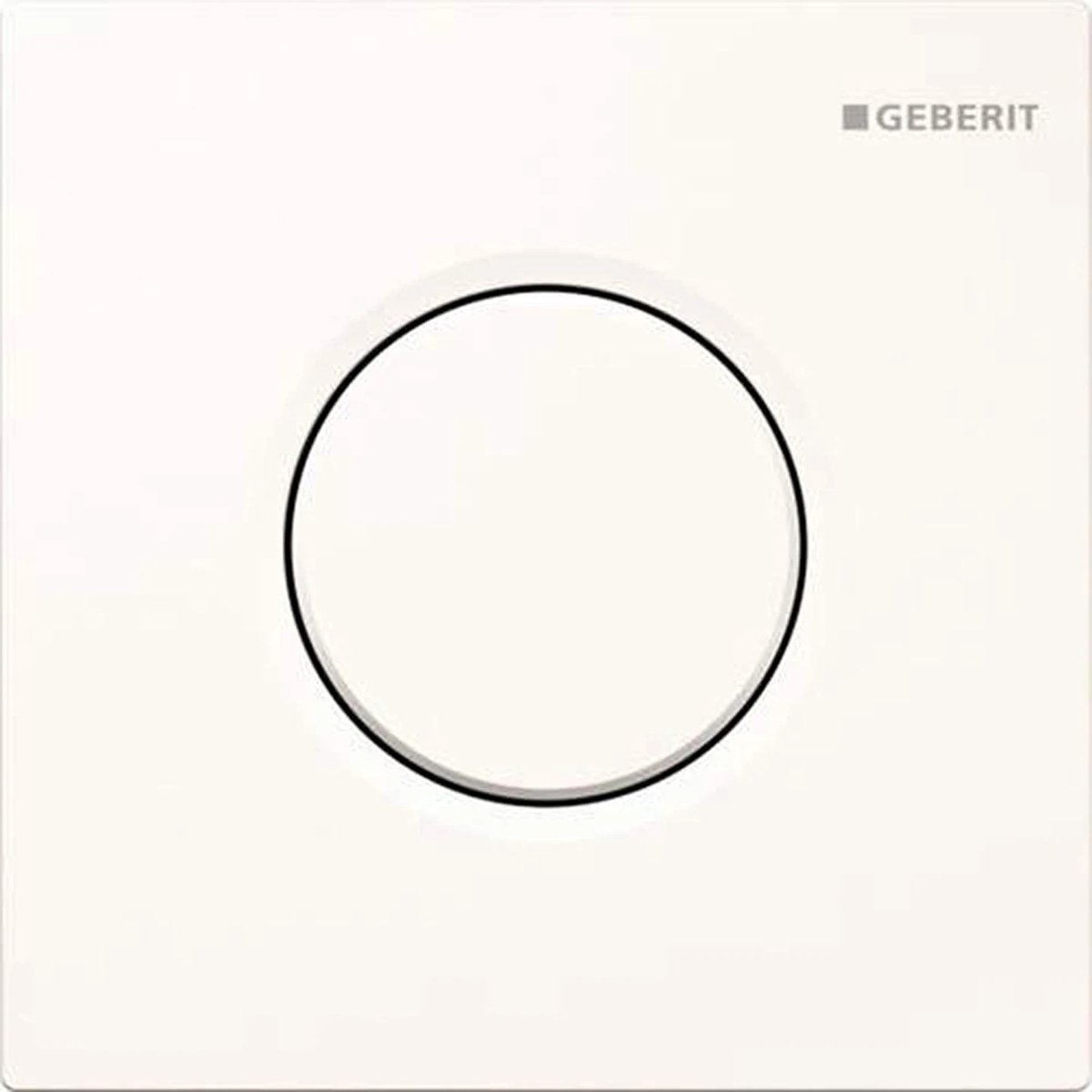 Geberit 01 - 242.811.11.1 - bedieningspaneel urinoir - pneumatisch - rond - alpien wit