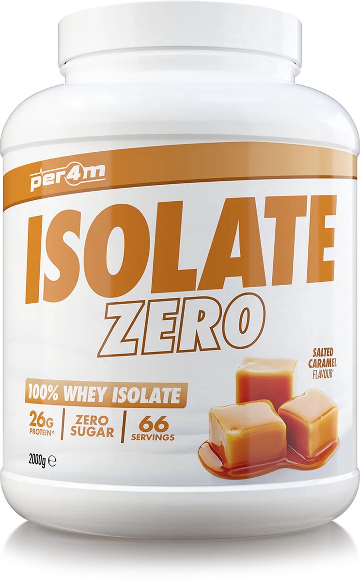 Goedkoopste Per4m - ISOLATE ZERO 2kg - Salted Caramel - Whey Isolate - Whey Protein - Whey Protein Isolate - Whey - Eiwitpoeder - Eiwitshakes - Eiwitshake - Proteine poeder - Proteine - Protein