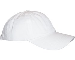 Jeans cap - Unisex Baseball Cap - Denim 100% katoen - verstelbare riemsluiting - Wit