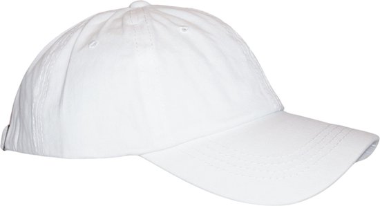 Jeans cap - Unisex Baseball Cap - Denim 100% katoen - verstelbare riemsluiting - Wit