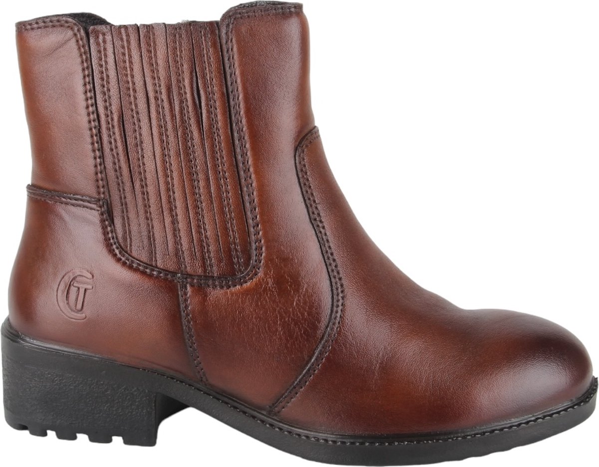 Ti Comos 2530001-340 dames enkellaarzen gekleed maat 41 bruin