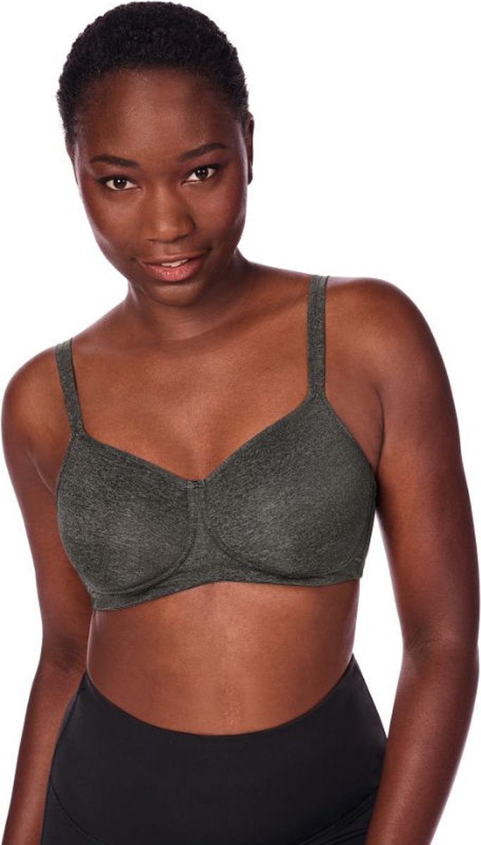 Amoena Melinda SBP Voorgevormde Prothese Bh SBP - dark grey melange - maat EU 95F / FR