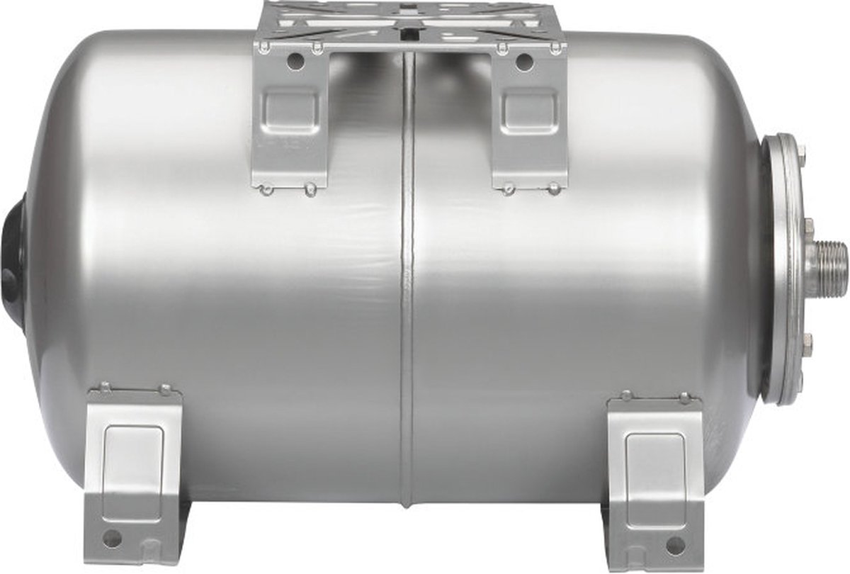 Varem expansievat, horizontaal, voordruk 2 bar, rvs, 1", 20 liter