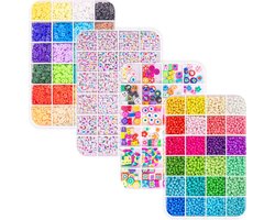 Kralen Set XXL 9800-delig - Sieraden Maken met Letterkralen en Glaskralen