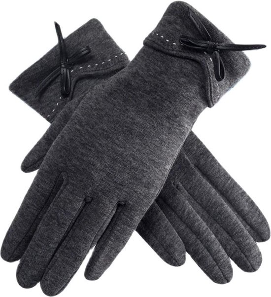 Foto: Thermische handschoenen wintersport thermisch waterdichte handschoenen herfst winter dames dunne sectie warm houden touchscreen enkellaags winddicht fietsen strik mooie elasticiteit handschoenen