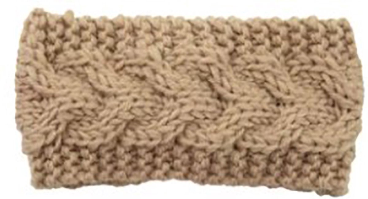 Actie4you® - Warme Gebreide Hoofdband - Dames Oorwarmers - Haarband - Oorwarmers hoofdband – Rekbaar - Kaki