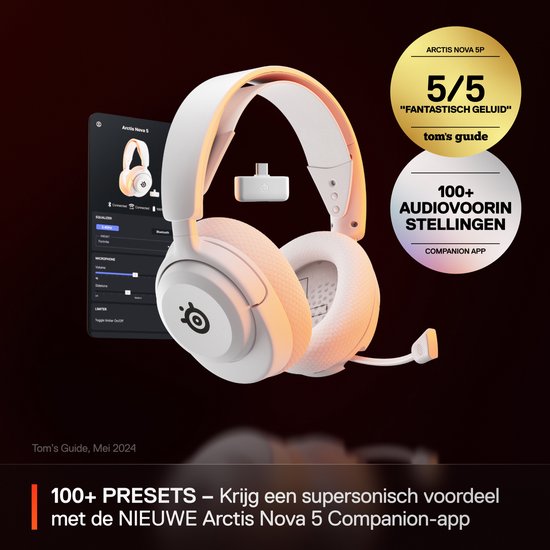 SteelSeries Arctis Nova 5 Wireless (White) (3/8)