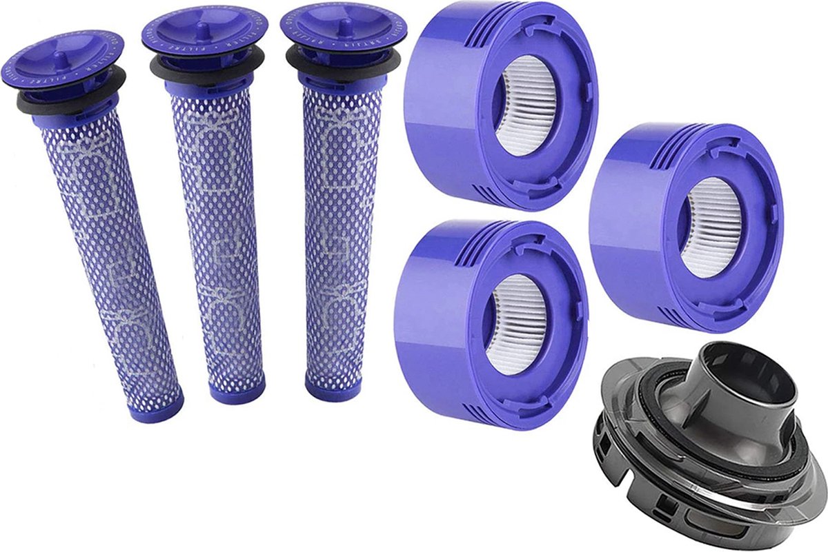 XXL Set HEPA Pre- & Post Filter geschikt voor Dyson V7, V8 - inclusief Cover cap voor Dyson V7/V8 - Promessa-Solutions.