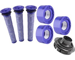XXL Set HEPA Pre- & Post Filter geschikt voor Dyson V7, V8 - inclusief Cover cap voor Dyson V7/V8 - Promessa-Solutions.