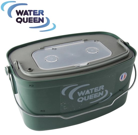 Seau à appâts Water Queen rectangulaire | 7L Vert 7L