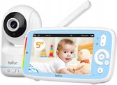 Bol.com BOIFUN Video Babyfoon 5-inch 720P IPS Full Color Scherm 360 Camera ECO-modus 3050mAh Batterij Geen Wifi Nachtzicht Tweer... aanbieding