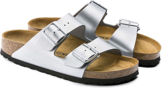 Birkenstock Arizona Zilveren Slippers