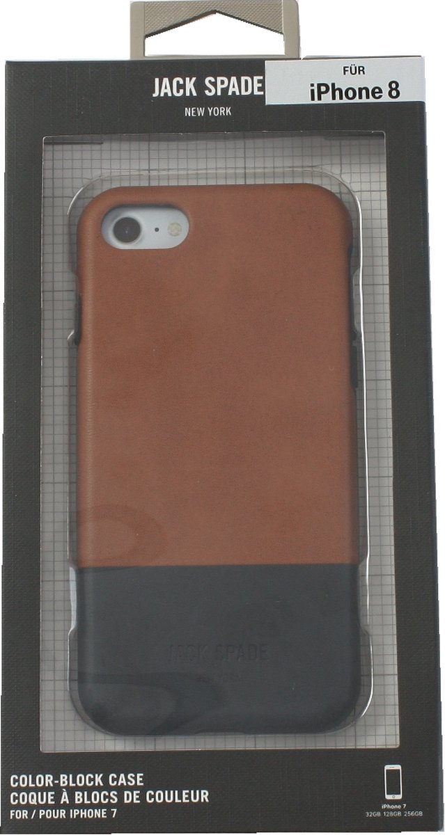 Kate Spade Jack Spade Color Block Hoesje Bruin/Navy voor Apple iPhone 7/8/SE 2020 van Kate Spade — afbeelding 4