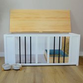Konijnenhok binnen - Wit - Ideaal voor 2 freeroam konijnen - Bunny Mansions