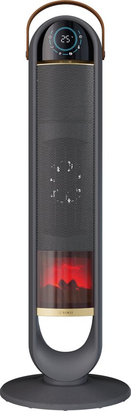 Sinji Elektrische Verwarming – Ventilatorkachel – Convectorkachel – Heater – Afstandsbediening & Sfeerhaard – 2000W