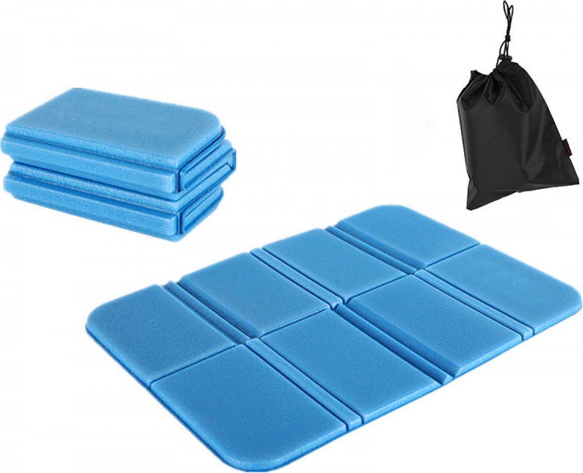 Campingmat, opvouwbare isolatiemat, zitkussen, draagbare picknickmat, ultralicht, schuim, strandmat, picknickmat, isomat, vochtbestendig, voor wandelen, camping, park, festivals, 190 x 57 cm
