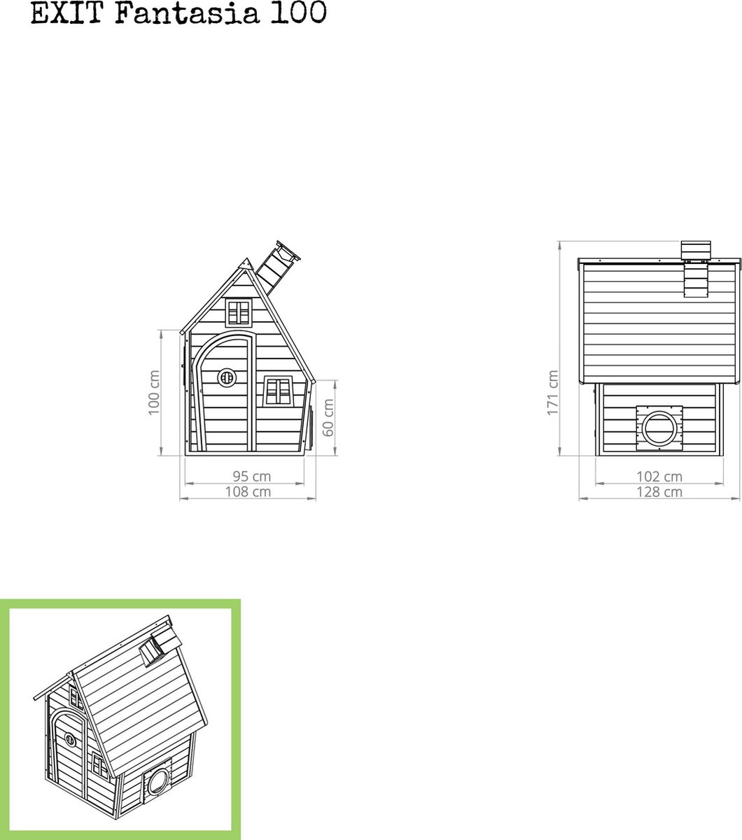 EXITFantasia 100 houten speelhuis