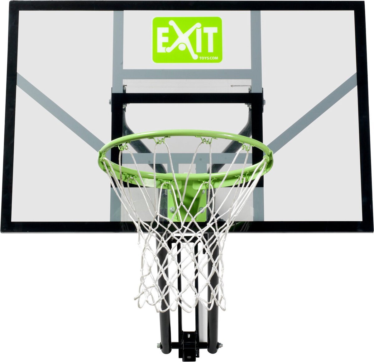 EXIT Galaxy basketbalbord voor muurmontage - groen/zwart
