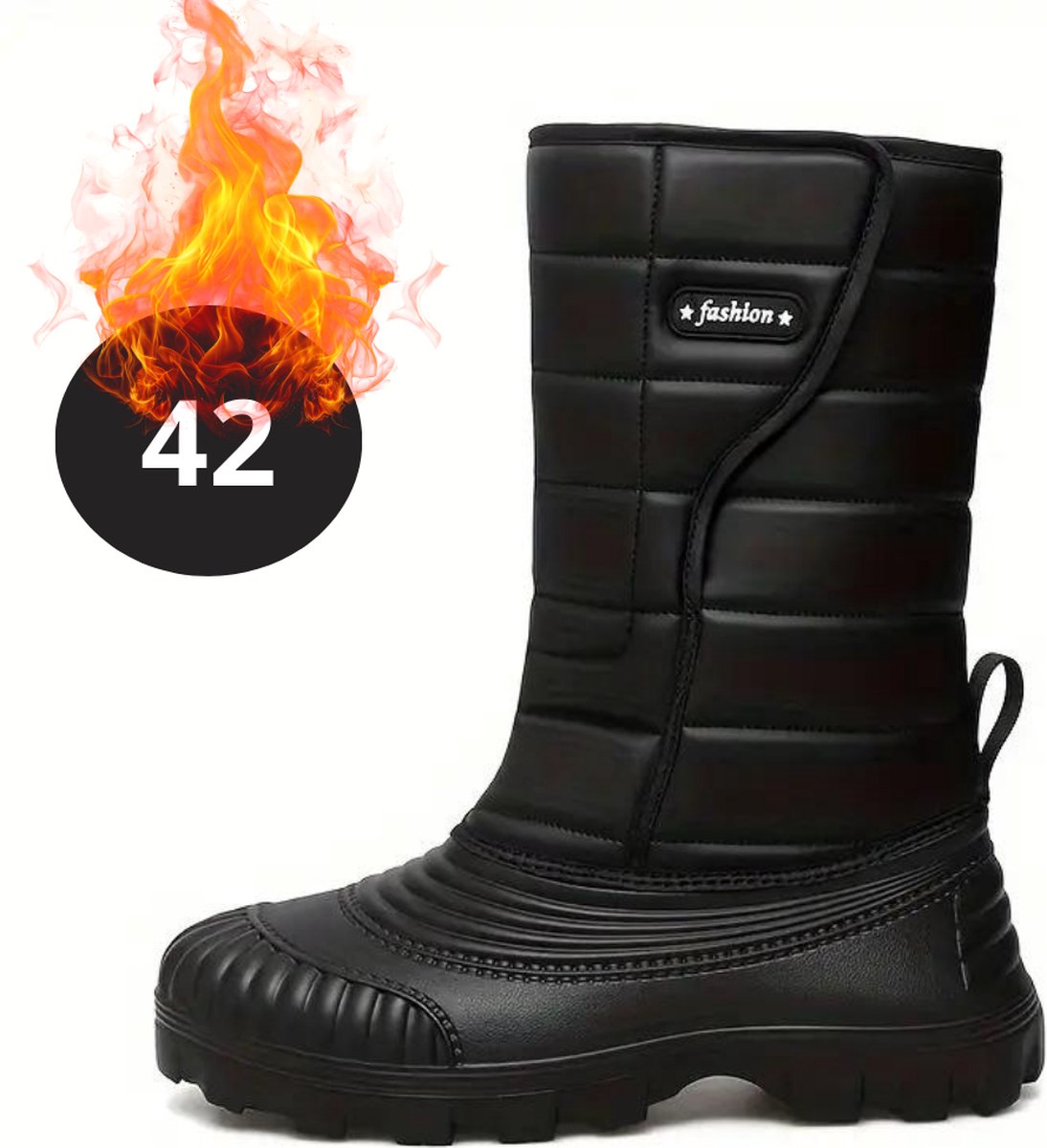 Bovista Snowboots Sneeuwschoenen Sneeuwboots Heren Wintersport Ski Skischoenen – 42 Antislip Winter Zwart