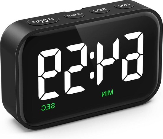 Foto: Digitale kookwekker grote led afteltimer 35 visueel alarm eierwekker koken studeren fitness bakken