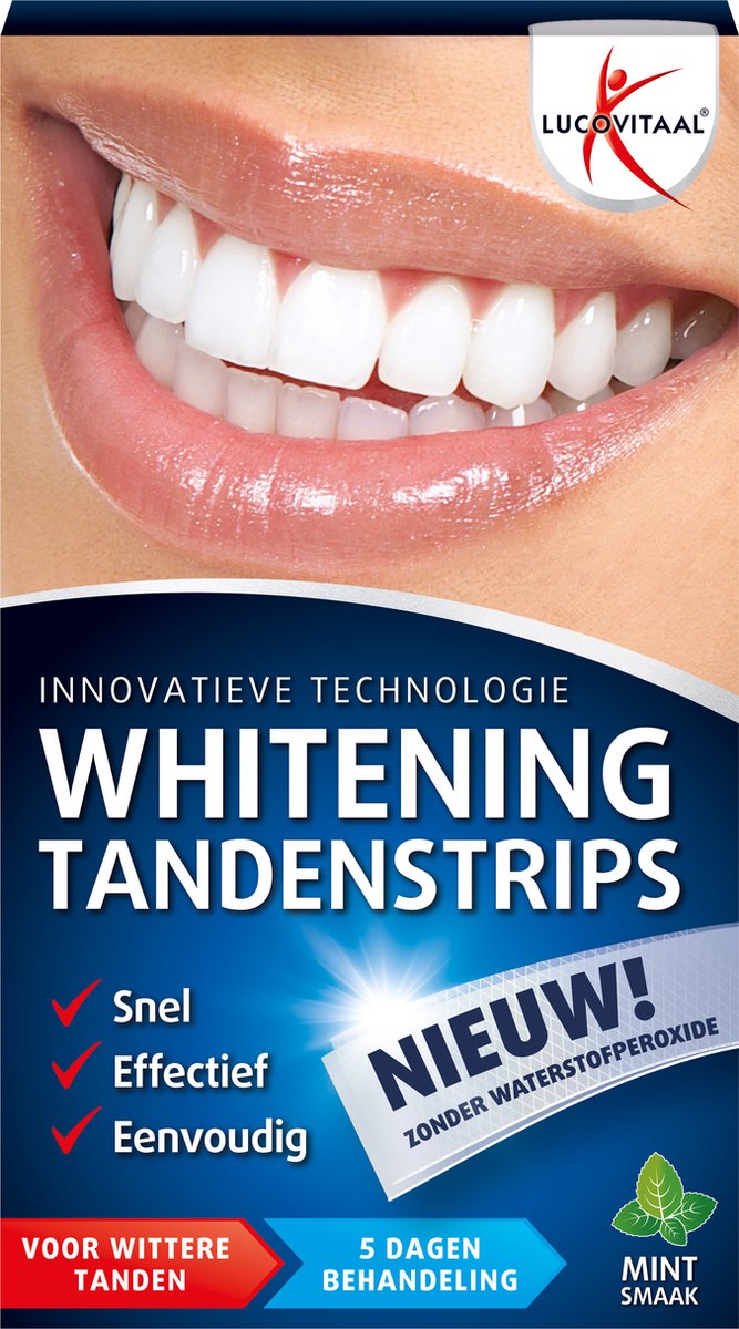 Lucovitaal Whitening tandenstrips - mintsmaak