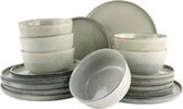Bol.com OTIX Serviesset - Bordenset - 6 Persoons - 18-delig - Soepkommen - Ontbijtborden - Dinerborden - BEECH aanbieding