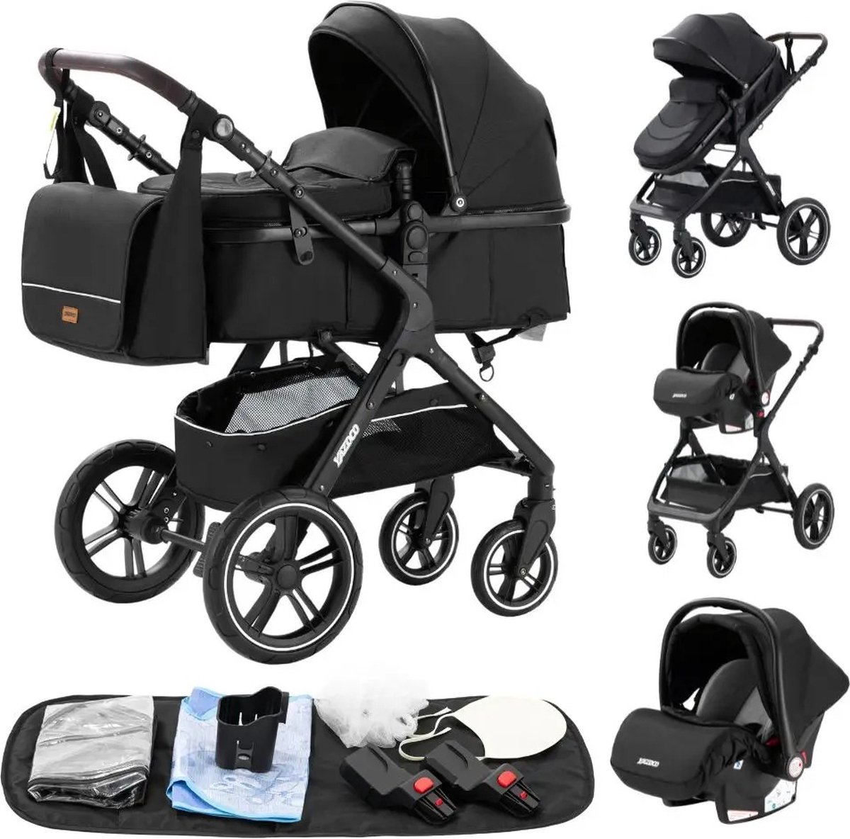 Premium 3-in-1 Kinderwagen met (EAN: 6097736641625) - Premium - €225,00
