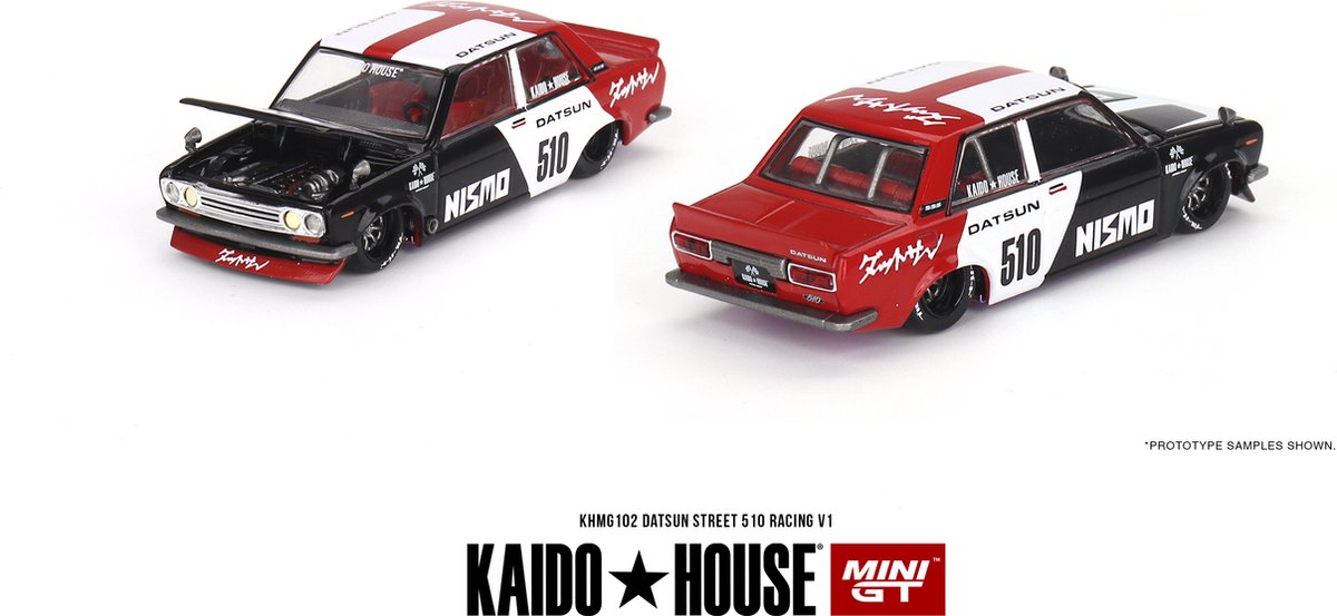 Datsun Street 510 Racing V1 | Kaido House | 1:64 MiniGT KHMG102 | bol
