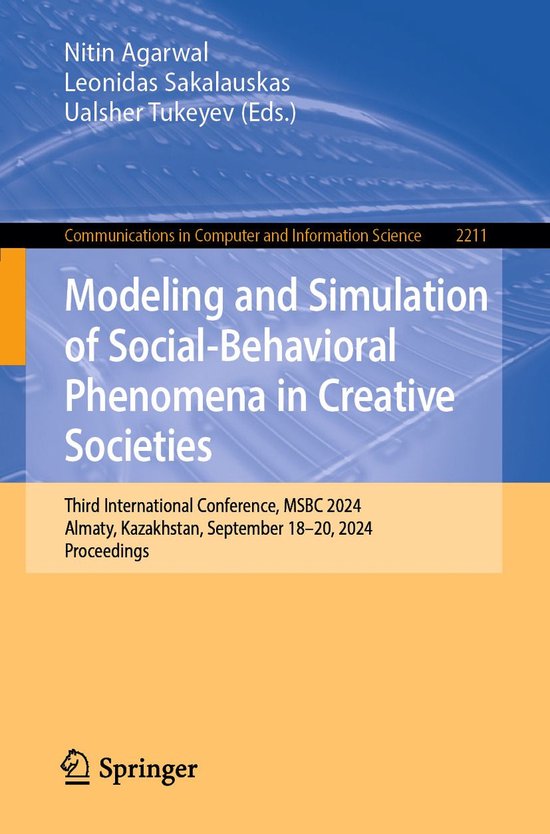 Social Sciences (R0) - Modeling and Simulation of Social-Beh ... - cover