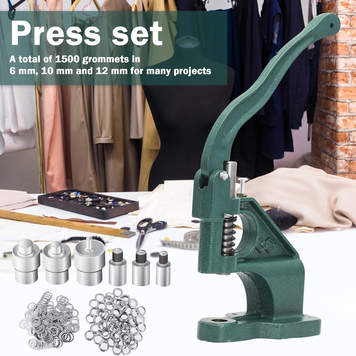 2 stks Grommet Sterven Schimmel Handpers Machine Oogje Puncher Grommet Sterven Schimmel Handleiding Installatie Tool voor Lederen Tarps(3mm 2 stks Grommet Sterven Schimmel Handpers Machine Oogje Puncher Grommet Sterven Schimmel Handleiding Installatie Tool voor Lederen Tarps(3mm