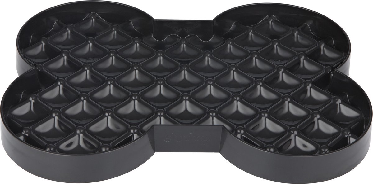 Lickimat Slodog - Slowfeeder Voermat - Hondenvoerbak - 35x26 cm Zwart