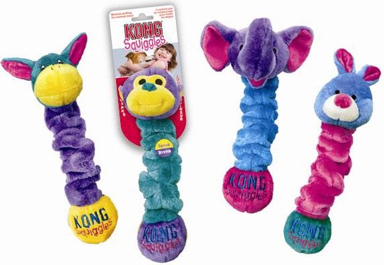 KONG squiggles M - 28x8x8cm couleurs mélangées