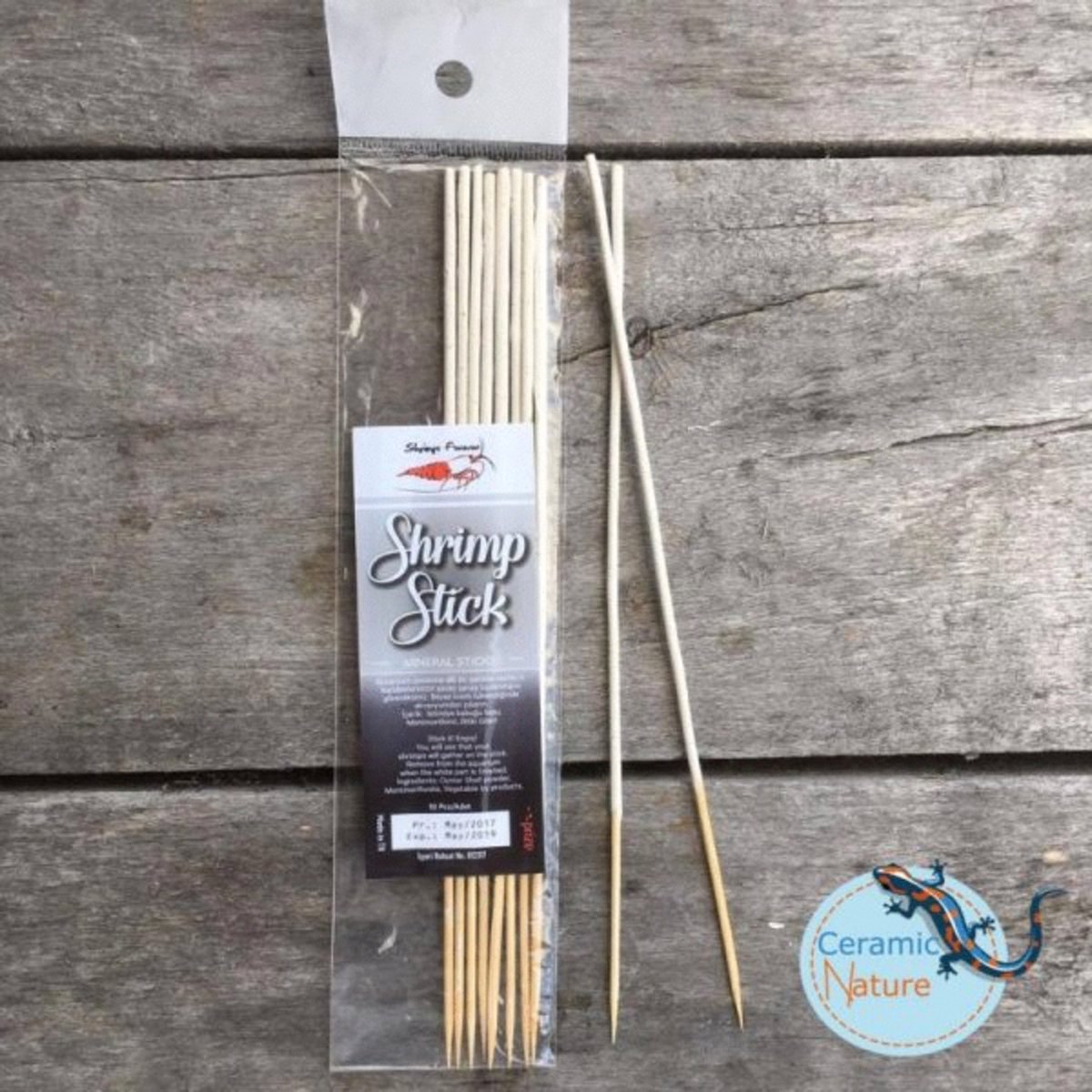 Ceramicnature Shrimp Lolly Mineral - Garnalen-Snack - 15 g 10 stuks