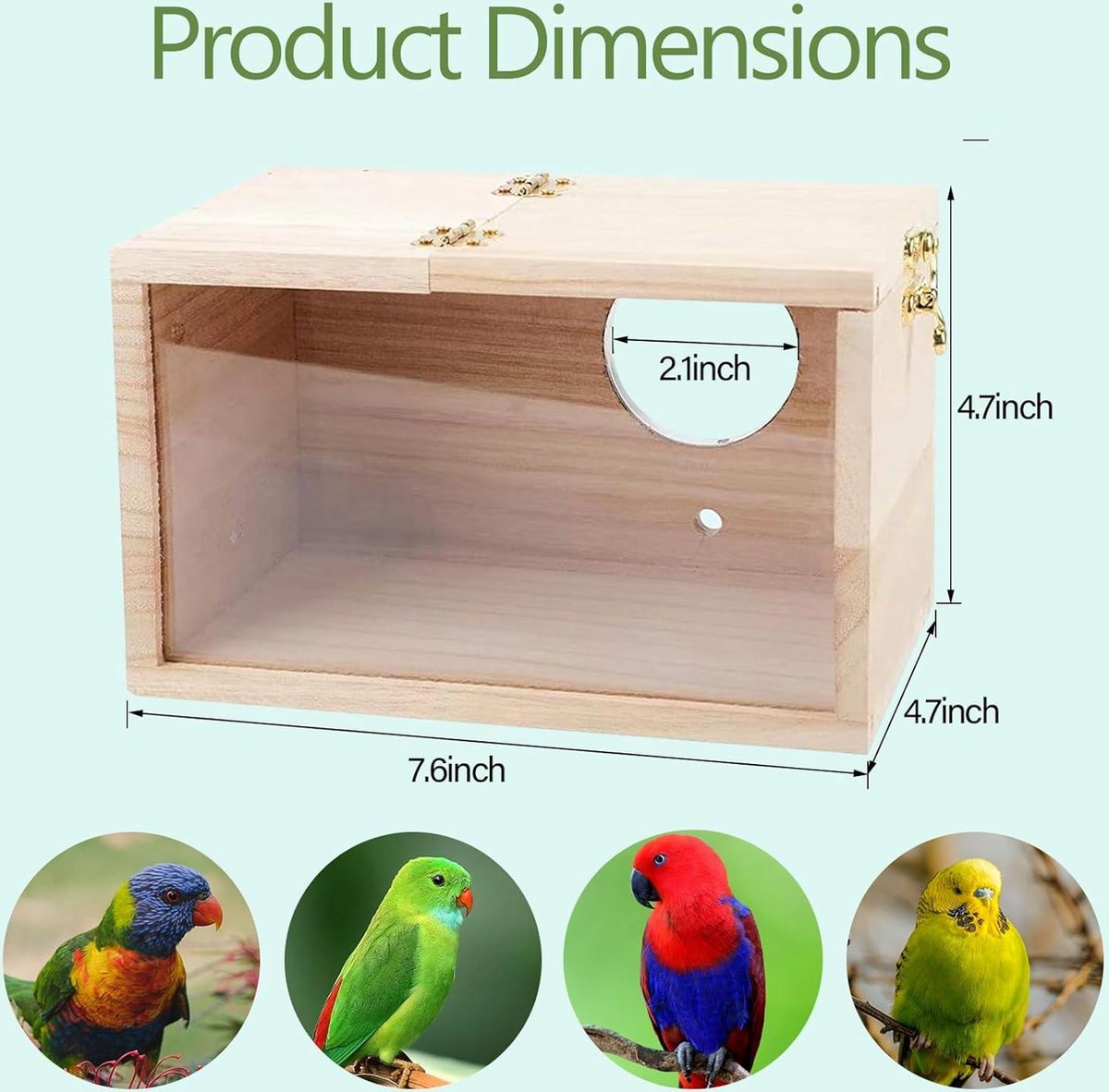 Esschert Design Vogelhuisje - hout - incl. voedertafel - 24,4 cm | Leen
