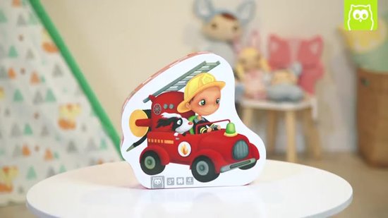 Eurekakids Puzzle 4 en 1 Pompiers - Quatre puzzles pour enfants dans une jolie boîte
