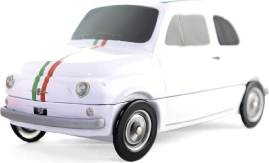 Foto: Fiat500 koekjesblik bella vita fiat500 koekjestrommel wit italiaanse vlag italiaanse lekkernijen cannoli