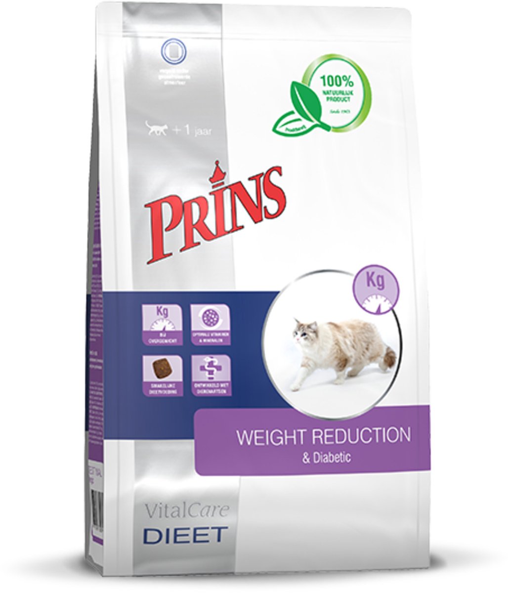 Prins VitalCare Diet Weight Reduction & Diabetic Kattenvoer 5 kg