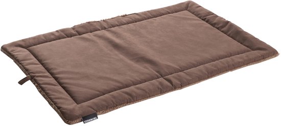 Maxxnobel Benchkussen Nubuck Lederlook/Teddy Bruin - Hondenbenchkussen - M