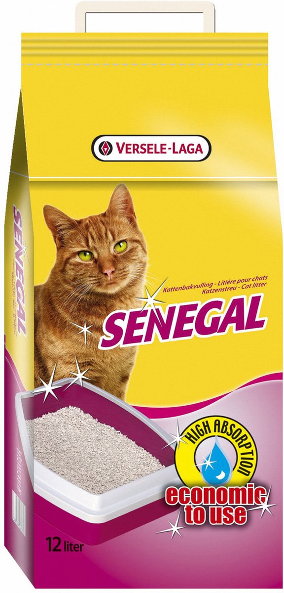 Versele-Laga Senegal Roomwitte Kleikorrels 12 l - Kattenbakvulling - 7.5 kg