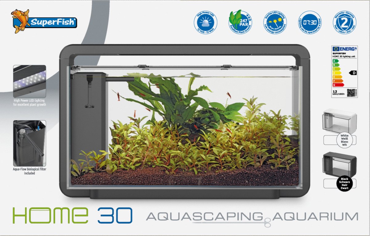 Bol.com SuperFish Home 30 Aquarium Wit - 25L aanbieding