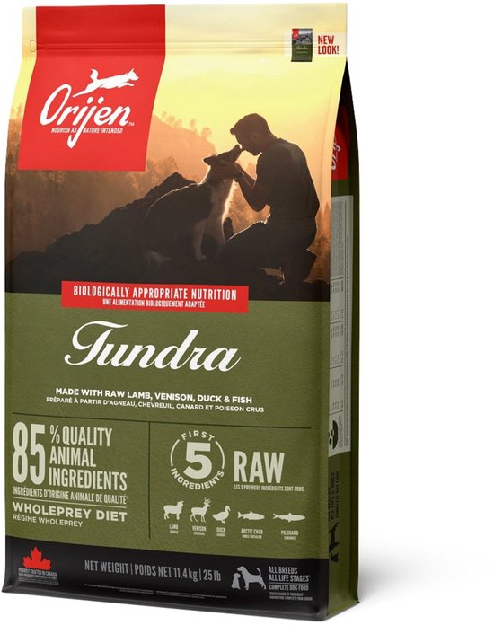 Orijen Whole Prey Tundra Dog - Geit & Zwijn - Hondenvoer - 11.4 kg