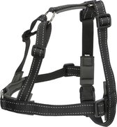 Trixie Lead'N'Walk Soft Tuig Zwart - Hondenharnas - S/M 45-70/25 Cm