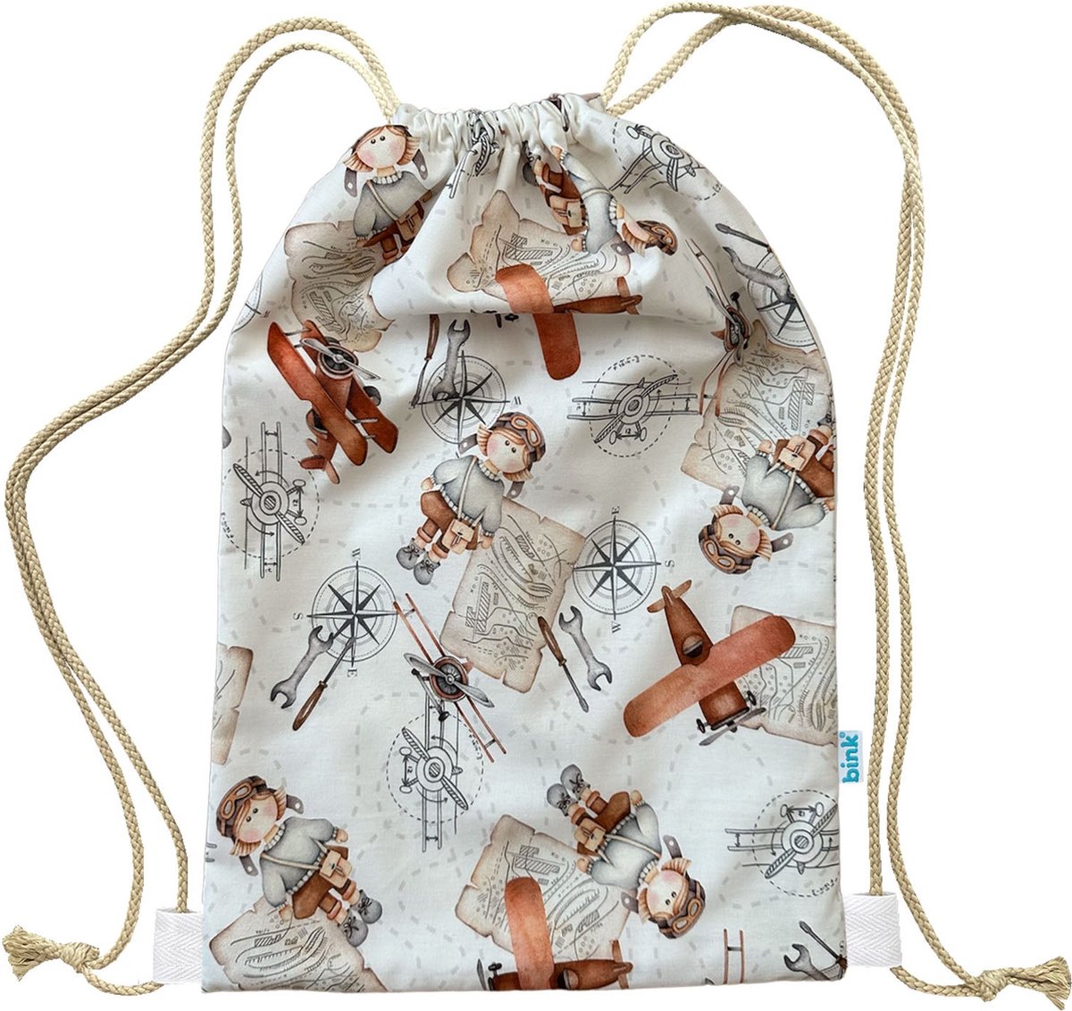 BINK Bedding Gym-/Zwemtas Raf 40 x 28 cm voorzien van sluitkoord
